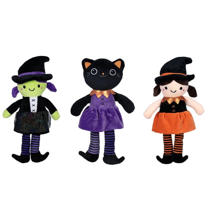 Halloween Cat Girl Plush Toy 30cm - Assorted 3years +