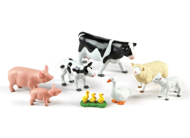 Learning Resources Jumbo Farm Animals - Mommas and Babies Figures 18months +