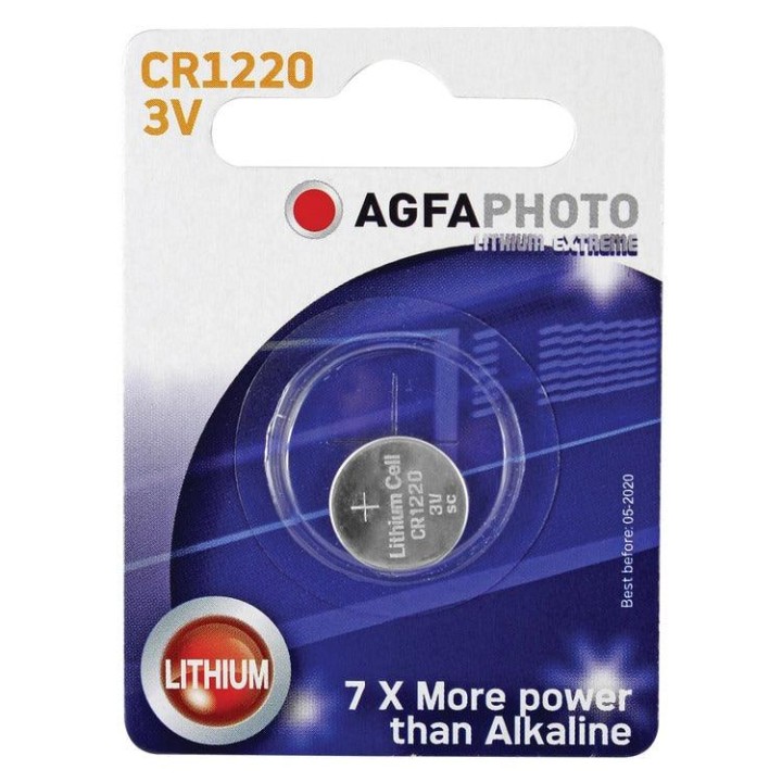 AGFA Photo Lithium 3V Button Cell Battery CR1220