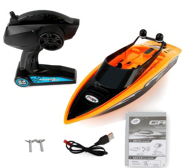 'Excessive Speed' RC Remote Controlled Toy Racing Boat - Assorted 11years +
