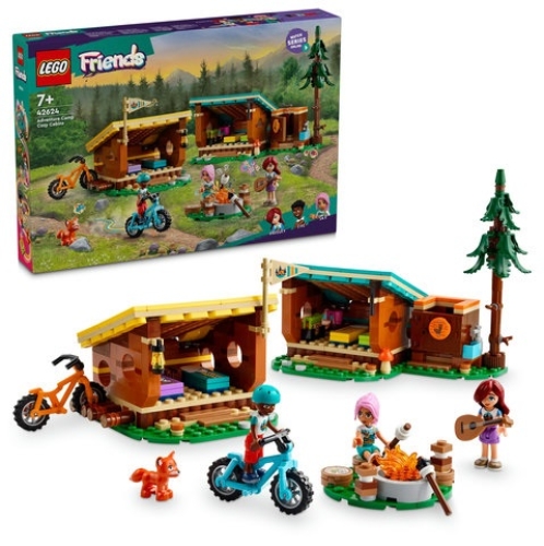 LEGO 42624 Friends Adventure Camp Cozy Cabins Camping 8years +