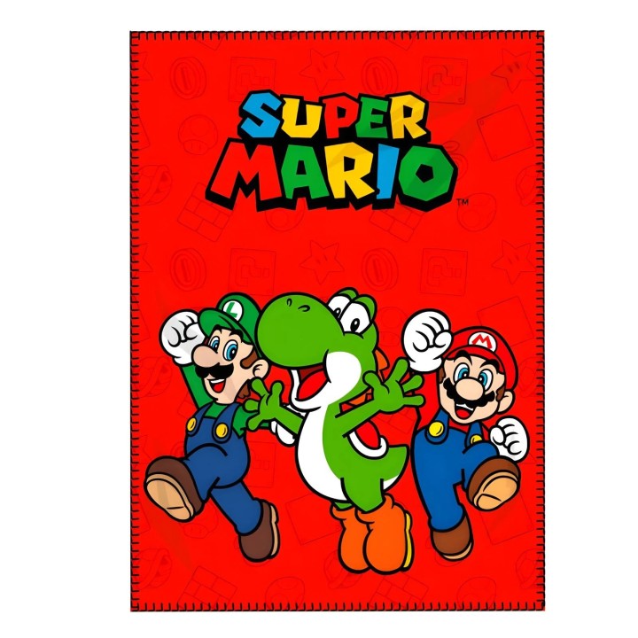 Super Mario Bros Polar Blanket 3years +