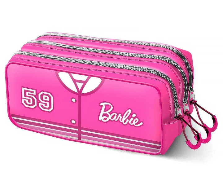 BARBIE Varsity Triple Pencil Case 3years +