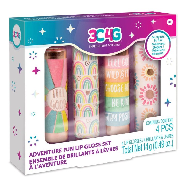 3C4G Adventure Fun Lip Gloss Set 11years +