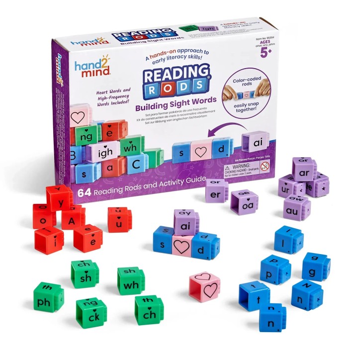 Hand2Mind Reading Rods Building Sight Words 5 Years +