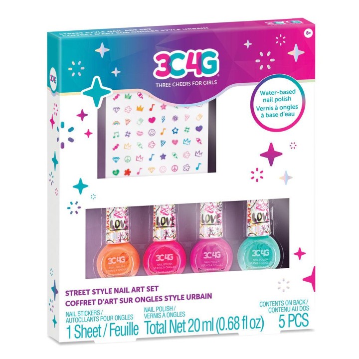 Make it Real 3C4G Graffiti Nail Polish And Nail Sticker Set 11years +
