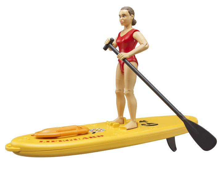 BRUDER bworld Lifeguard with Stand-up Paddle 3years +