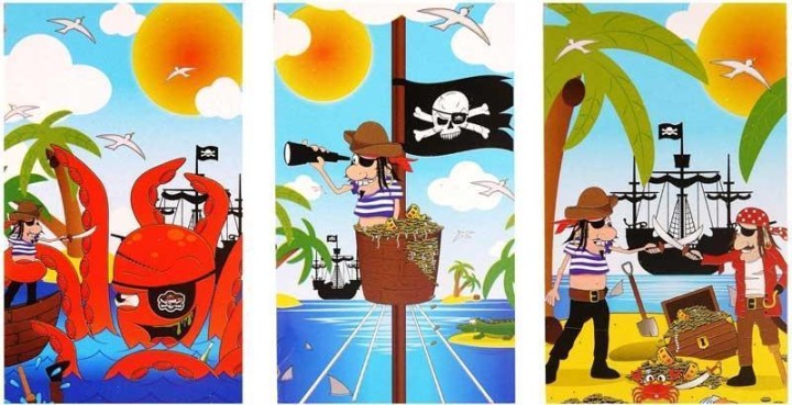 Fun Stationary Pirates Notebook - Assorted 3years +