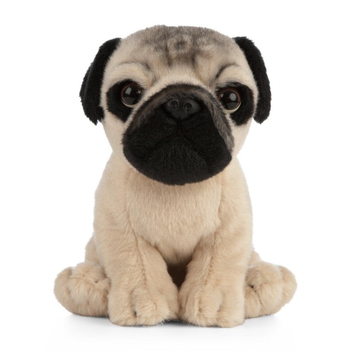 LIVING NATURE Pug Puppy 18cm Soft Toy 0 - 18 Months