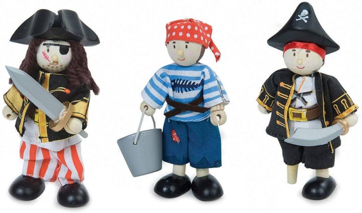 Le Toy Van Wooden Pirates Collection Budkins Gift Pack 3years +