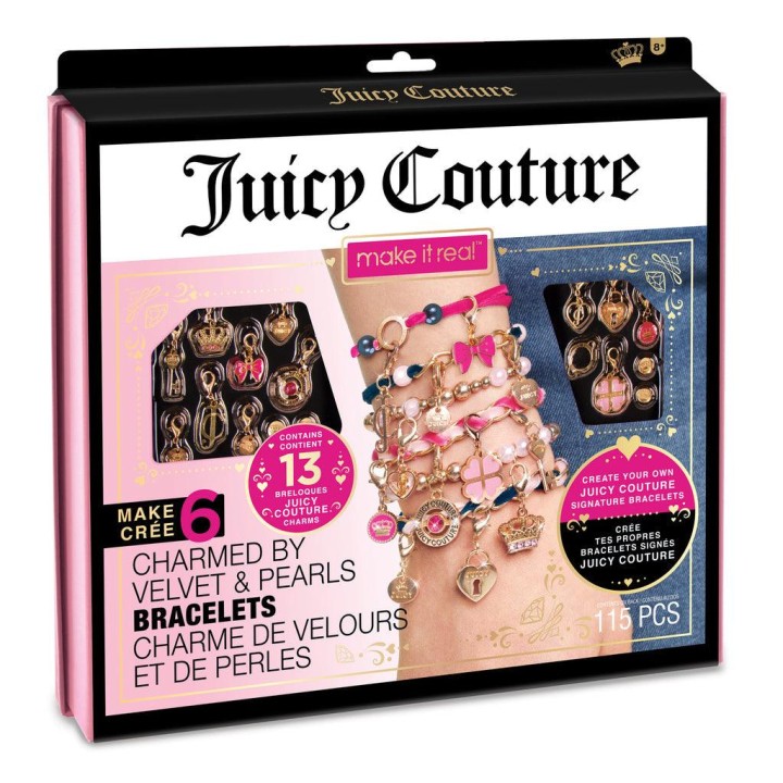 Make it Real Juicy Couture Charmed by Velvet and Pearls Bracelet Kit 11years +