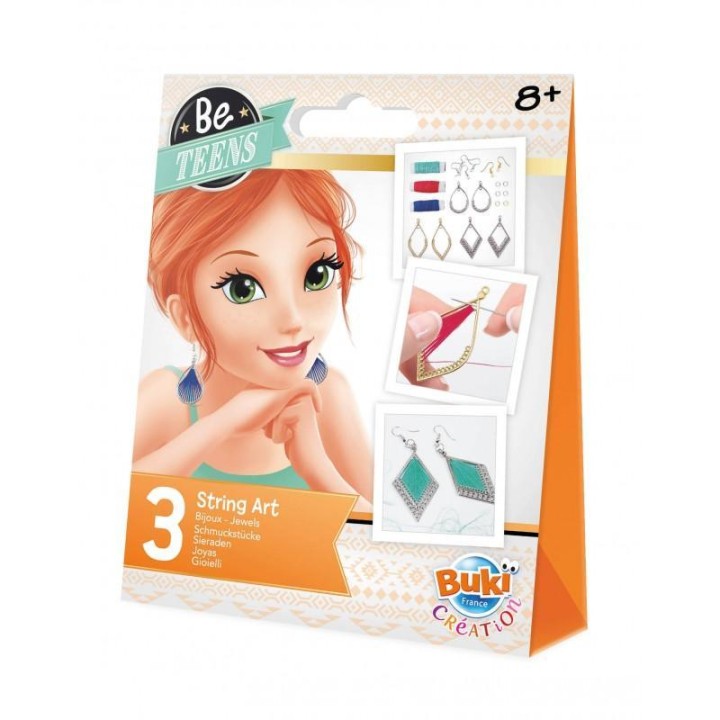 BUKI France String Art : 3 items of Jewellery 11years +