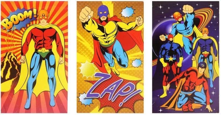 Fun Stationary Superheroes Notebook - Assorted 3years +