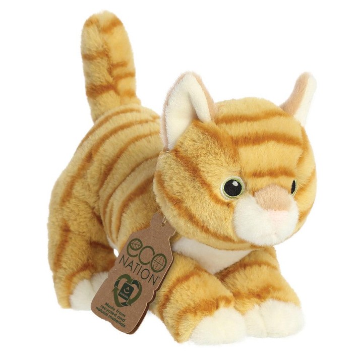 AURORA Eco Nation Orange Tabby Cat 22cm Soft Toy 11years +