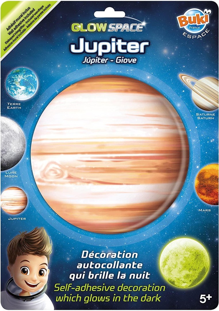 BUKI France Glow in The Dark Phosphorescent Planet - Jupiter 5 Years +
