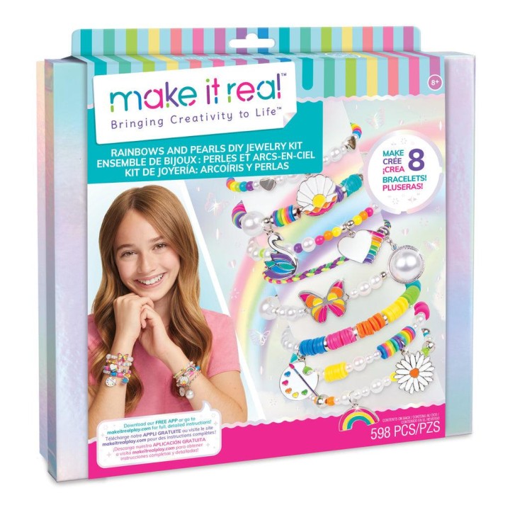 Make it Real Rainbows and Pearls DIY Jewellery Kit 11years +