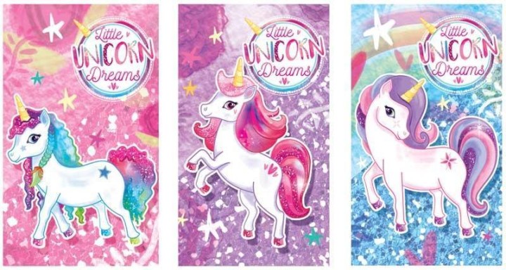 Fun Stationary Little Unicorn Dreams Notebook - Assorted 3years +