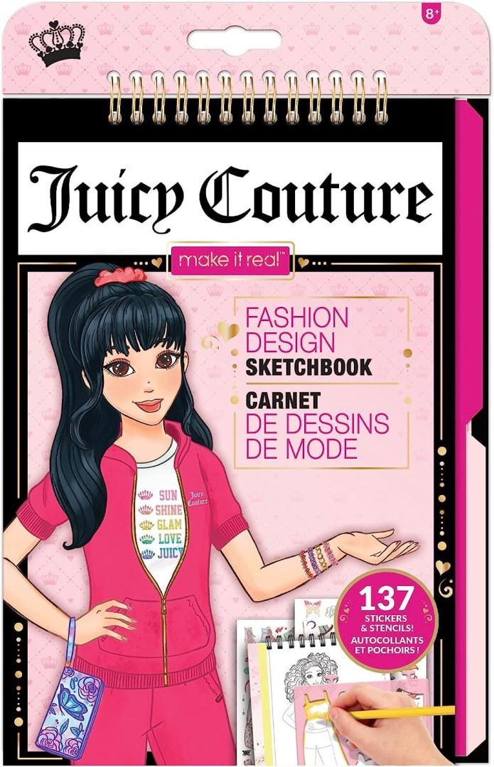 Make it Real Juicy Couture Fashion Sketchbook 5years +