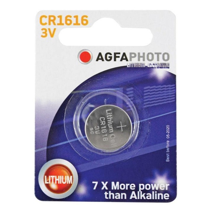 AGFA Photo Lithium 3V Button Cell Battery CR1616