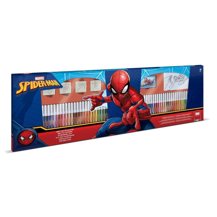 Spiderman 60 Markers Art Playset 3years +