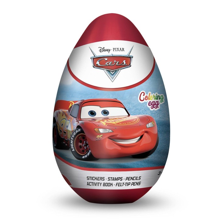 Cars Colouring Egg Set 3years +