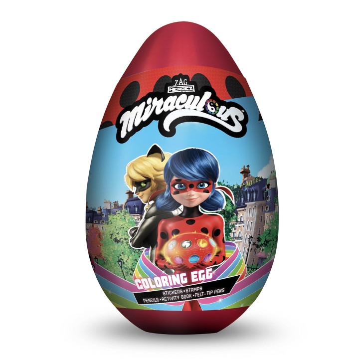 Miraculous Colouring Egg Set 3years +