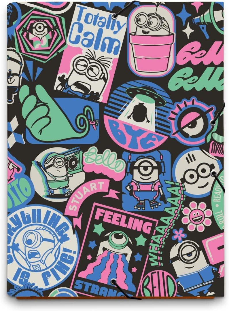 Official Minions A4 File Folder 11years +