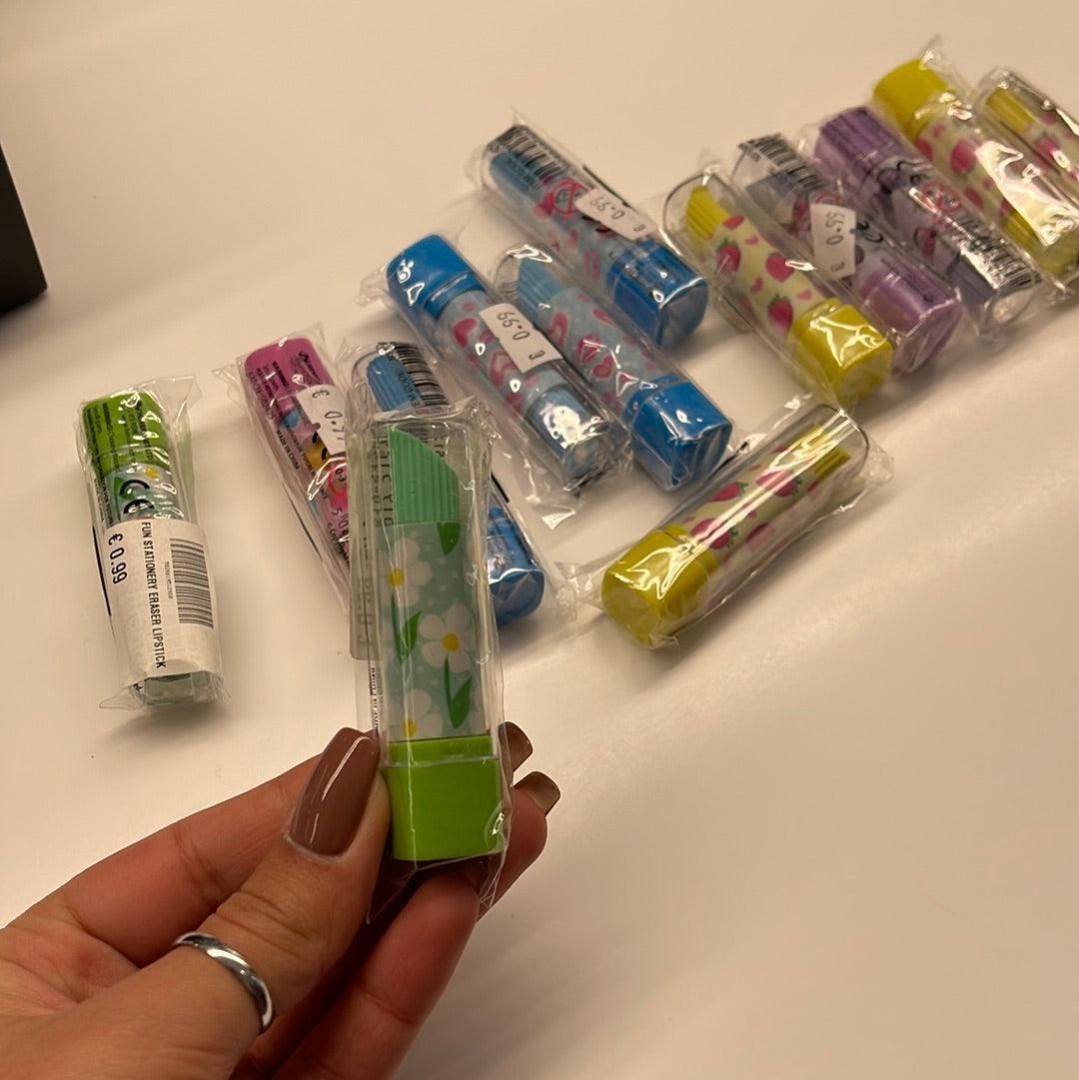 Fun stationery Eraser Lipstik