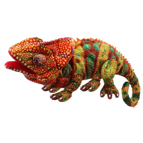 The Puppet Company Chameleon Hand Puppet (Orange)