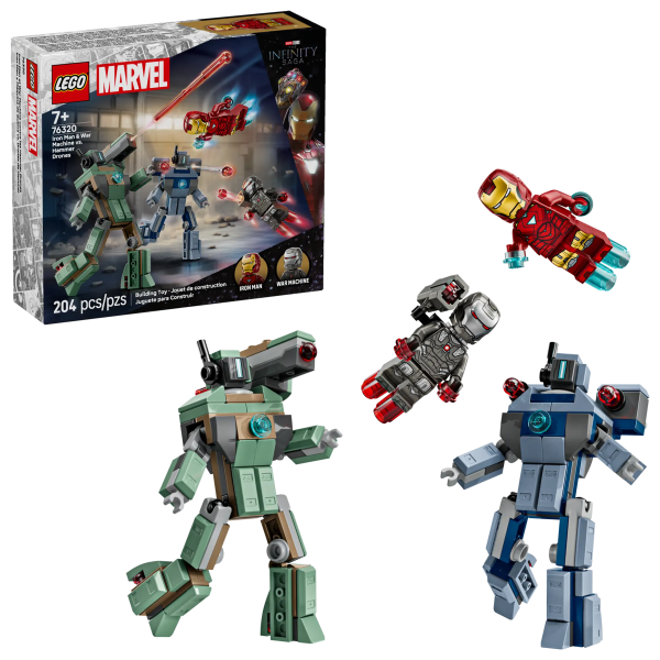 LEGO MARVEL 76320 Iron Man & War Machine vs Hammer Drones