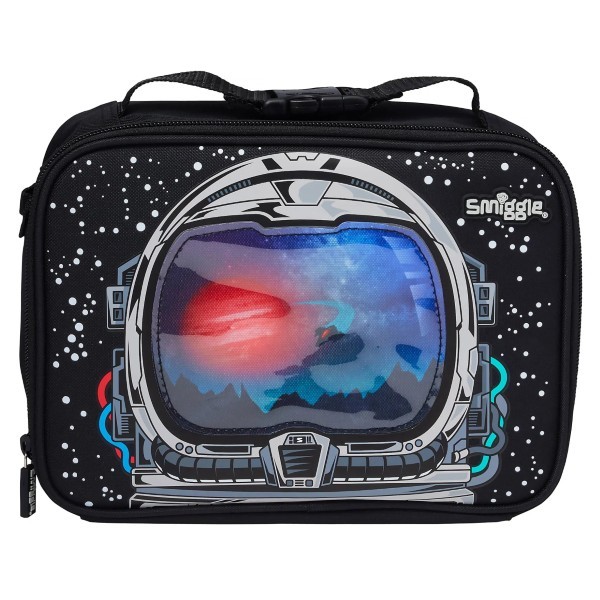 Smiggle Eclipse Oblong Attach Lunchbox - Black
