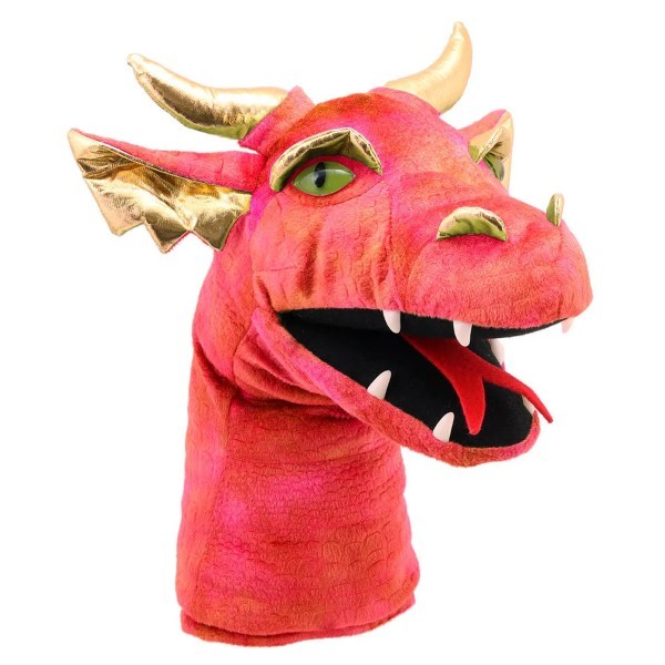 The Puppet Company - Large Dragon Heads - Red Dragon Hand Puppet