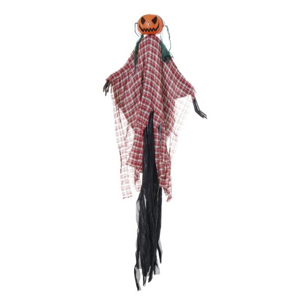 Sinister Pumpkin Pendant 183cm - Halloween Fun for Kids