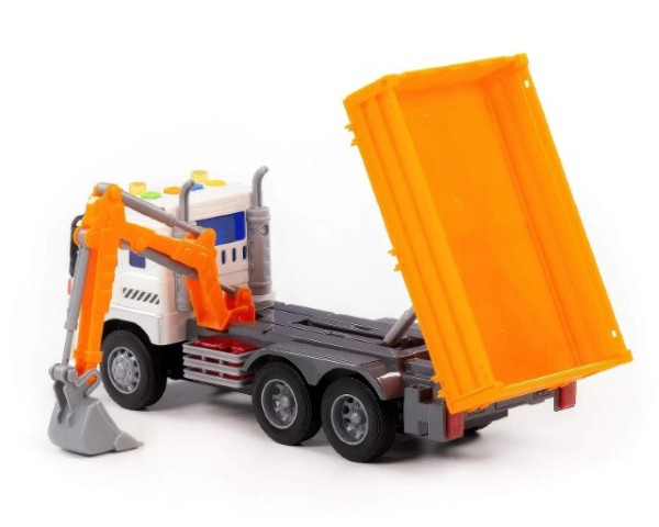 City Drop-Side Truck with Shovel Bucket