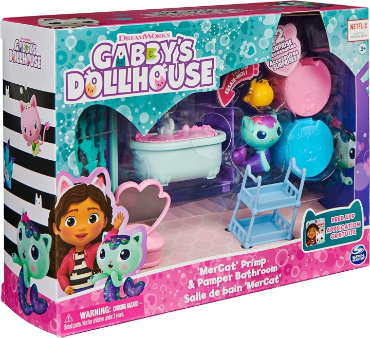 Gabby's Dollhouse MerCat Primp And Pamper Bathroom