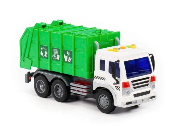 Polesie City Garbage Truck – Friction-Powered