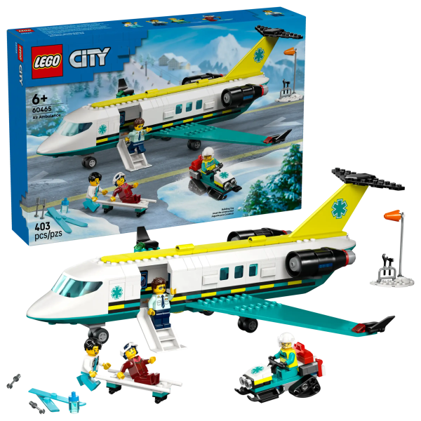 LEGO CITY 60465 Emergency Air Ambulance Airplane