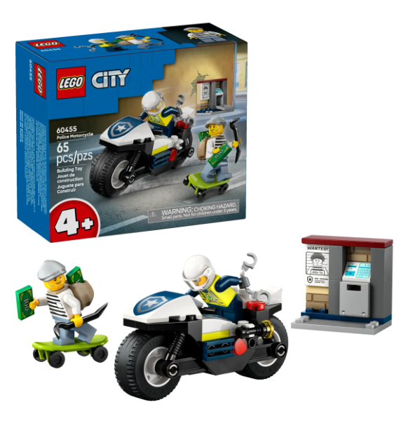 LEGO CITY 60455 Police Motorcycle Chase