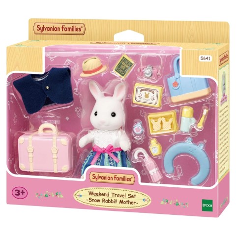 Sylvanian Families Weekend Travel Set - Snow Rabbit Mother 3 - 11 Years, Playsets
