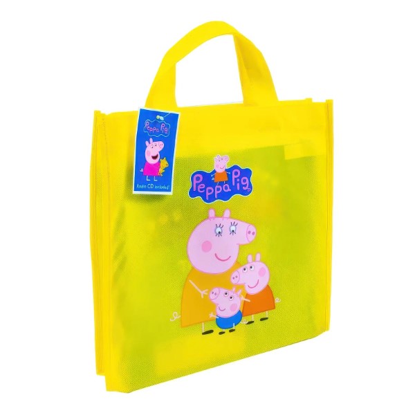 The Peppa Pig Yellow Gift Bag with Audio CD