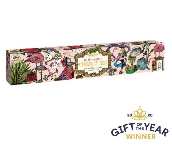 Queen of Hearts Flamingo Luxury Croquet Set