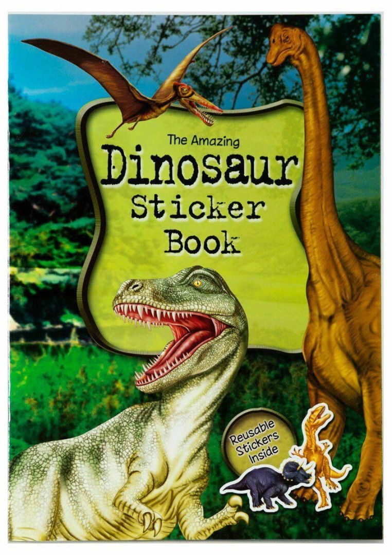 The Amazing Dinosaur Sticker Book 3 - 16+ Years, Arts and Crafts, Education Toys