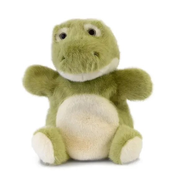 DOUDOU Podcolle Green Crocodile Puppet 24 cm