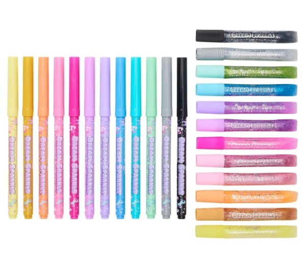 Smiggle Dream Sparkle Colour and Sparkle Scented Markers Pack