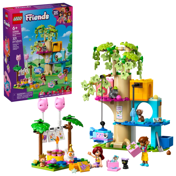 LEGO FRIENDS 42666 Cat Birthday Party & Tree House