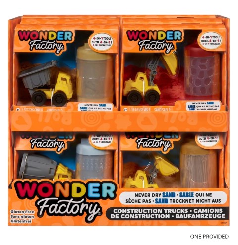 Wonder Factory Never Dry Sand Construction Trucks - Assorted Dump Truck