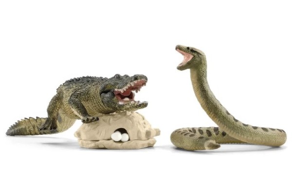 Schleich 42559 Wild Life Danger In the Swamp Figure Set
