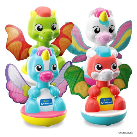 Clementoni Baby Spinning Unicorn/Dragon - Assorted
