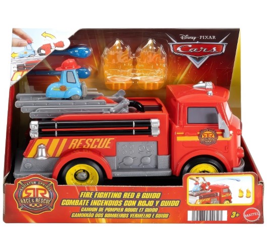 Disney Pixar Cars Race & Rescue Fire Fighting Fire Truck Playset