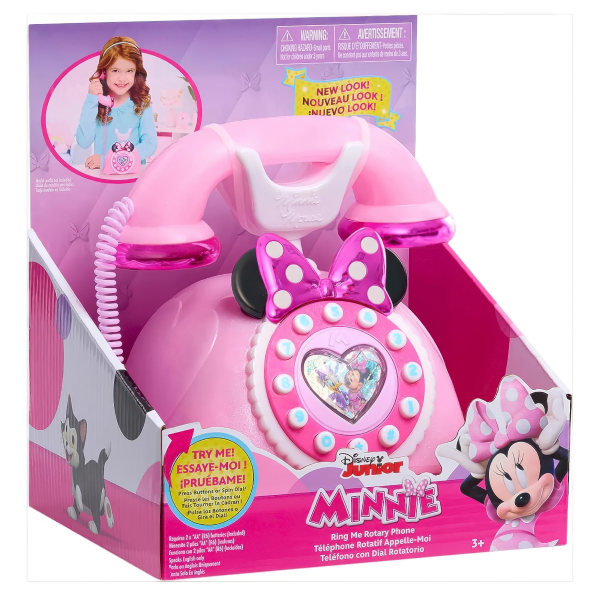 Disney Junior Minnie Mouse Ring Me Rotary Style Phone